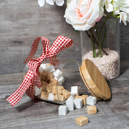 550ml Wooden Lid Storage Jars - Pack of Three