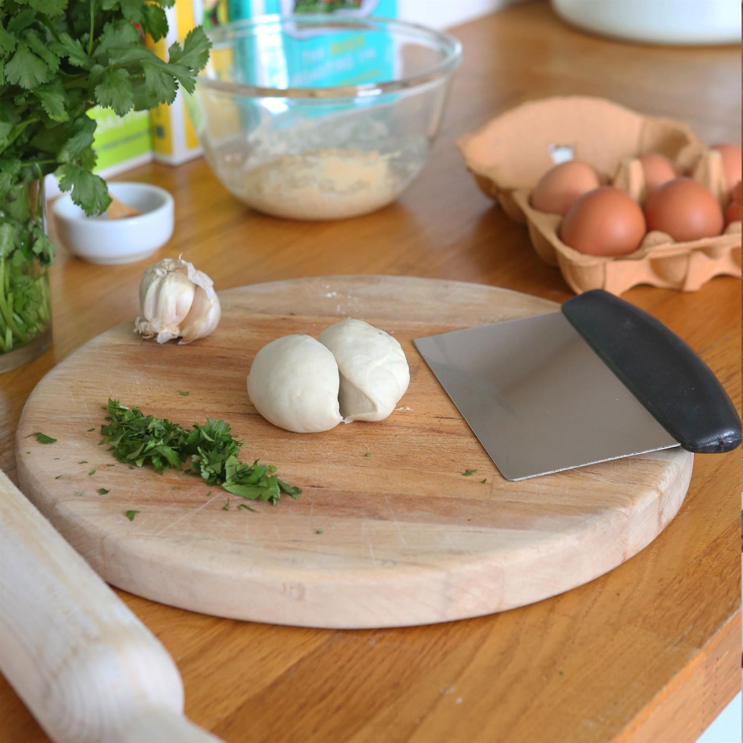 15cm Stainless Steel Dough Scraper