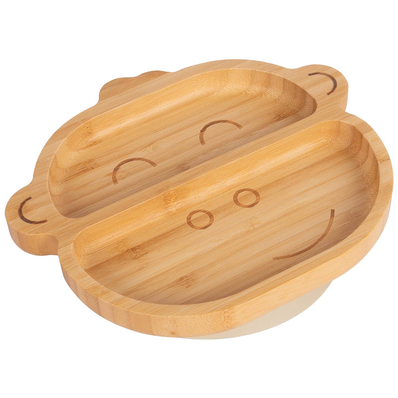 Bamboo Monkey Baby Feeding Plate with Suction Cup - By Tiny Dining