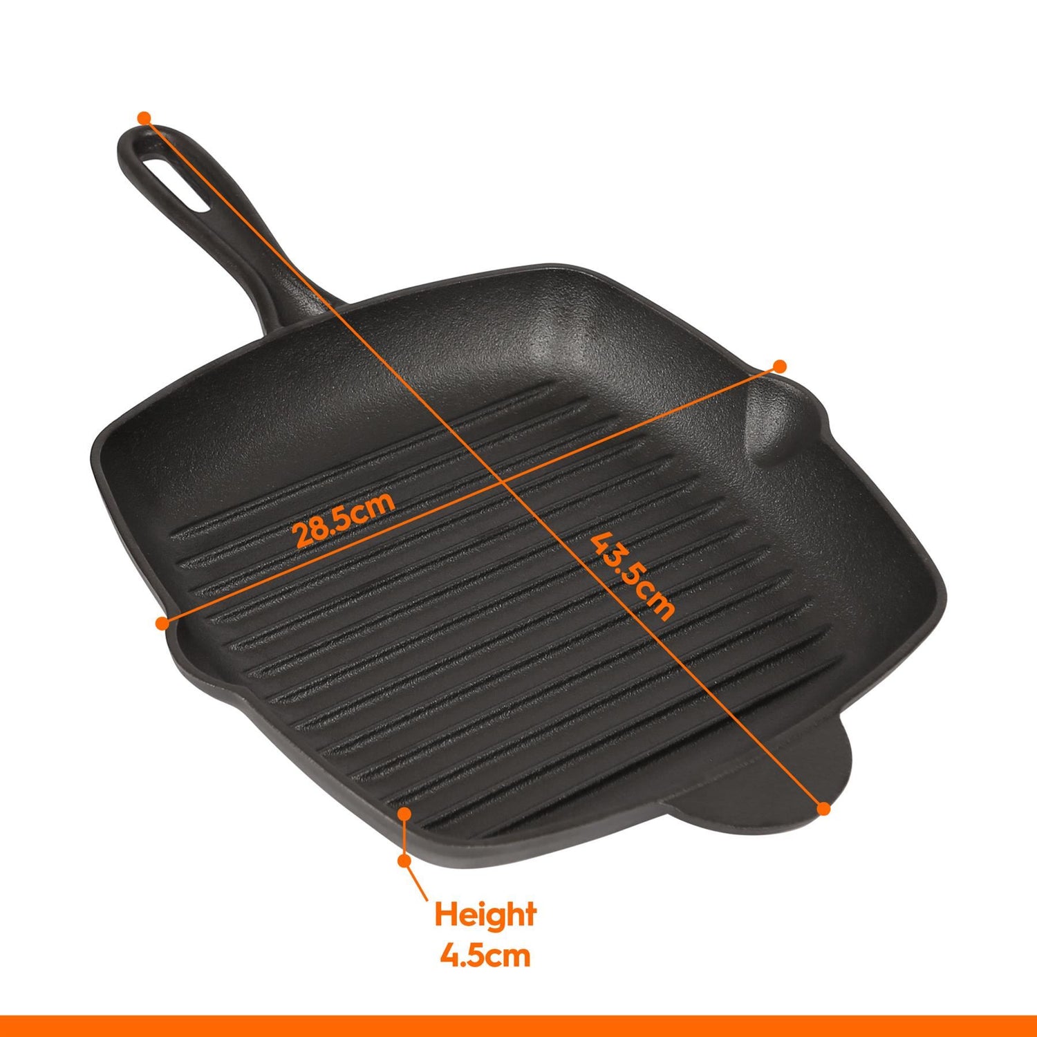 Cast Iron Griddle Pan - 10"
