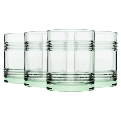 280ml Aware Tincan Recycled Glass Tumblers - Green - Pack of 4 - By Pasabahce