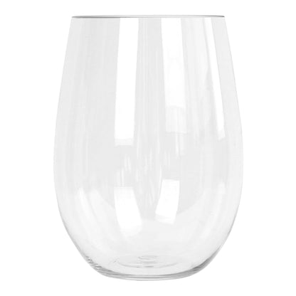 480ml Reusable Plastic Stemless Wine Glasses - Pack of 6