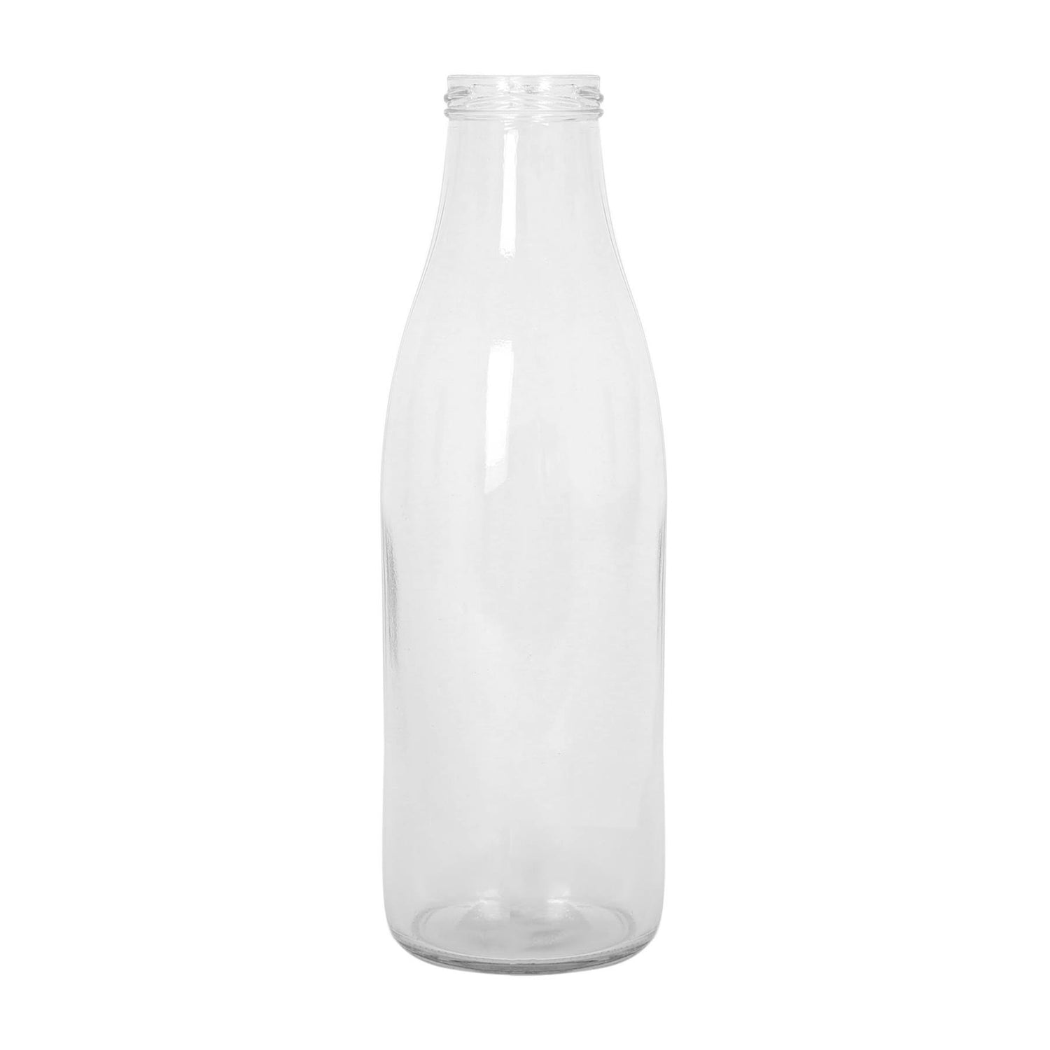 960ml Glass Water Bottles with Metal Lids - Pack of Three