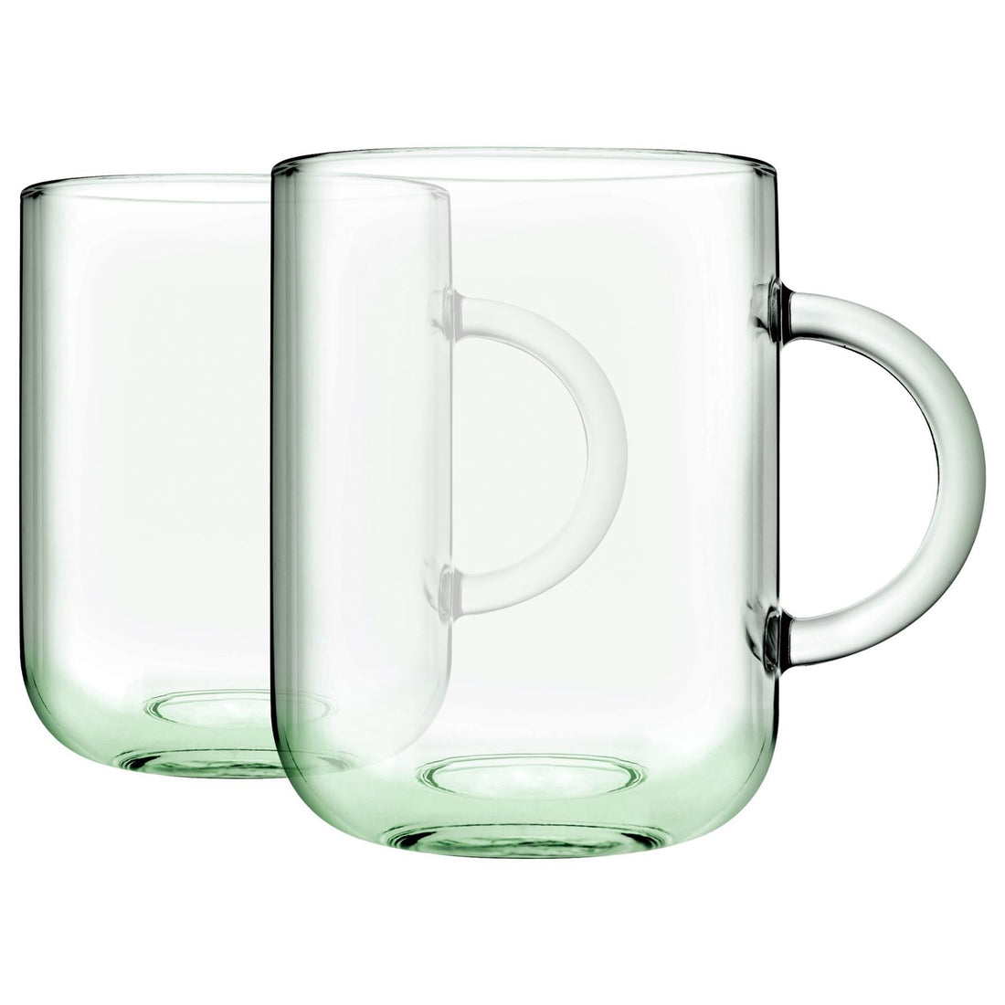 330ml Aware Iconic Recycled Glass Mugs - Green - Pack of 2 - By Pasabahce