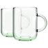 330ml Aware Iconic Recycled Glass Mugs - Green - Pack of 2 - By Pasabahce