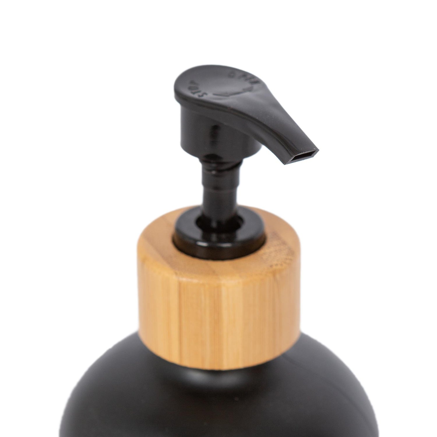 Glass Dish Soap Dispenser - 500ml - Black