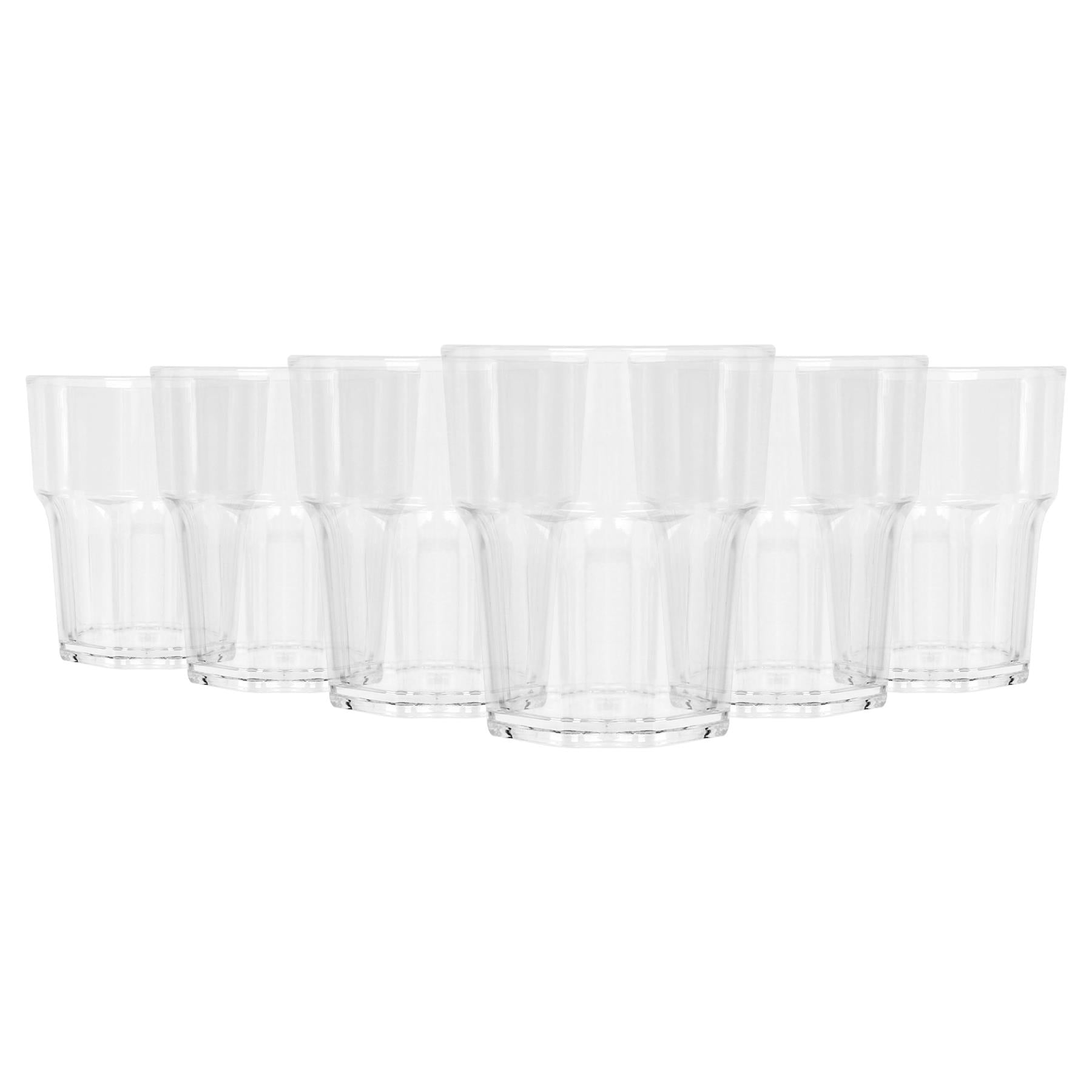 260ml Reusable Plastic Tumblers - Pack of 6 - By Argon Tableware