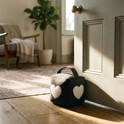 Heart Cubic Herringbone Door Stop