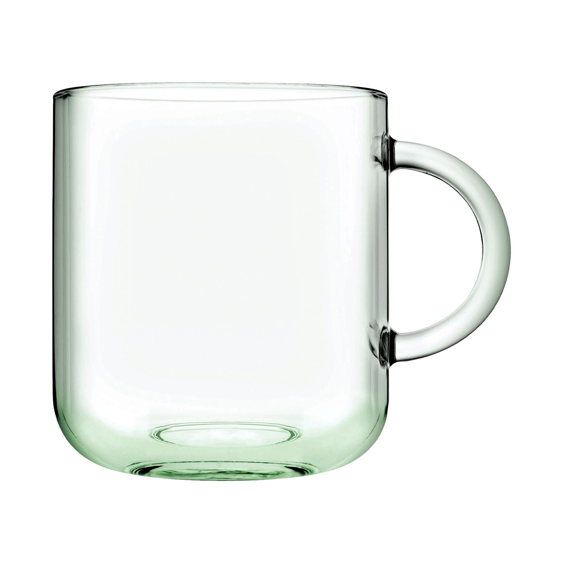 245ml Aware Iconic Recycled Glass Mugs - Green - Pack of 2