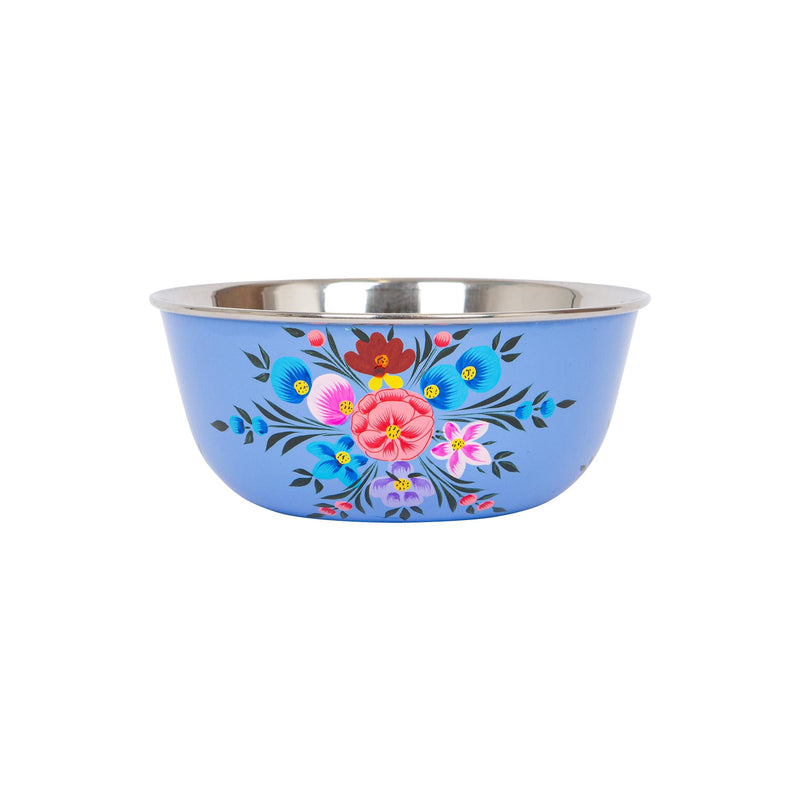 Pansy Hand-Painted Picnic Snack Bowl - 14.5cm - By BillyCan