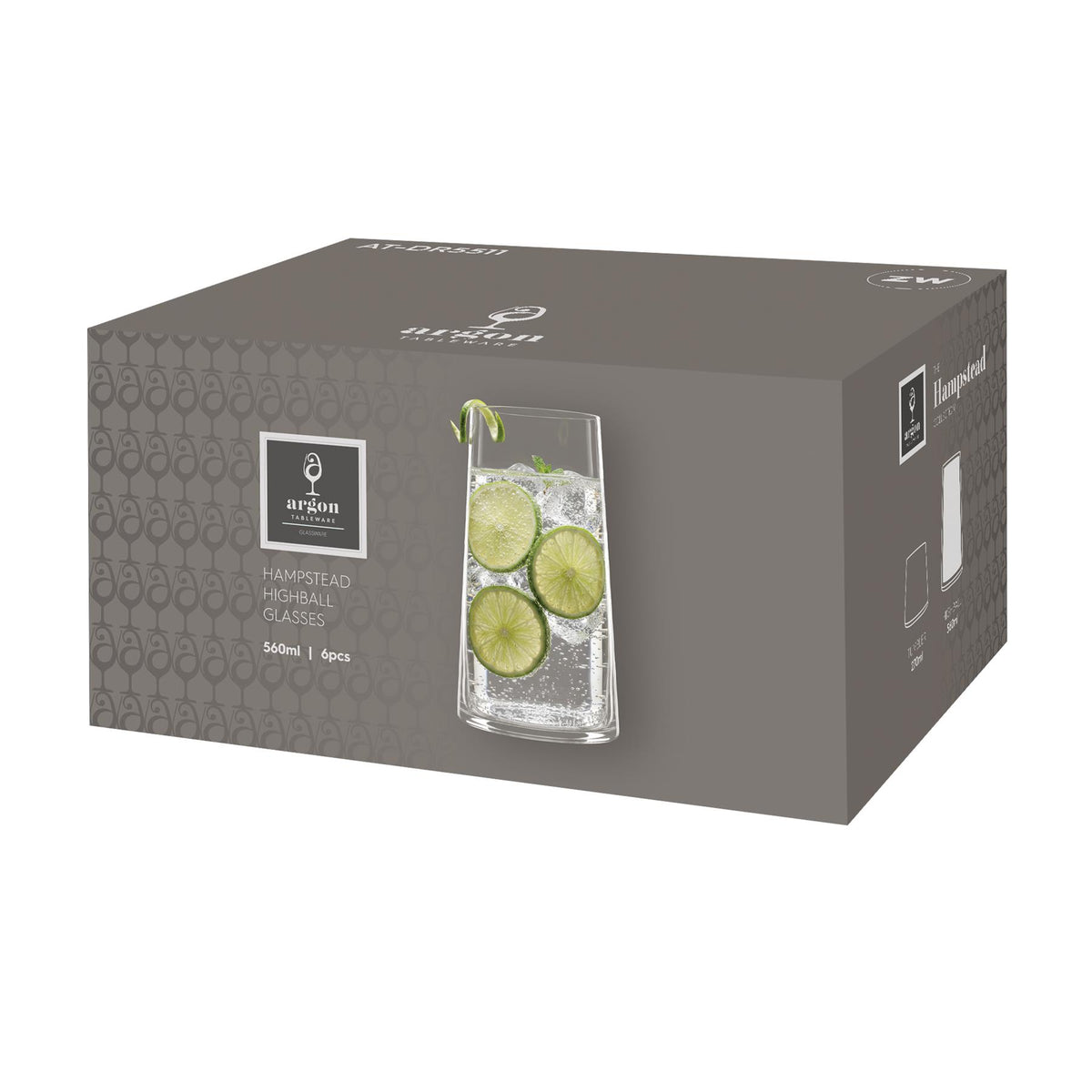560ml Hampstead Highball Glasses - Pack of 6