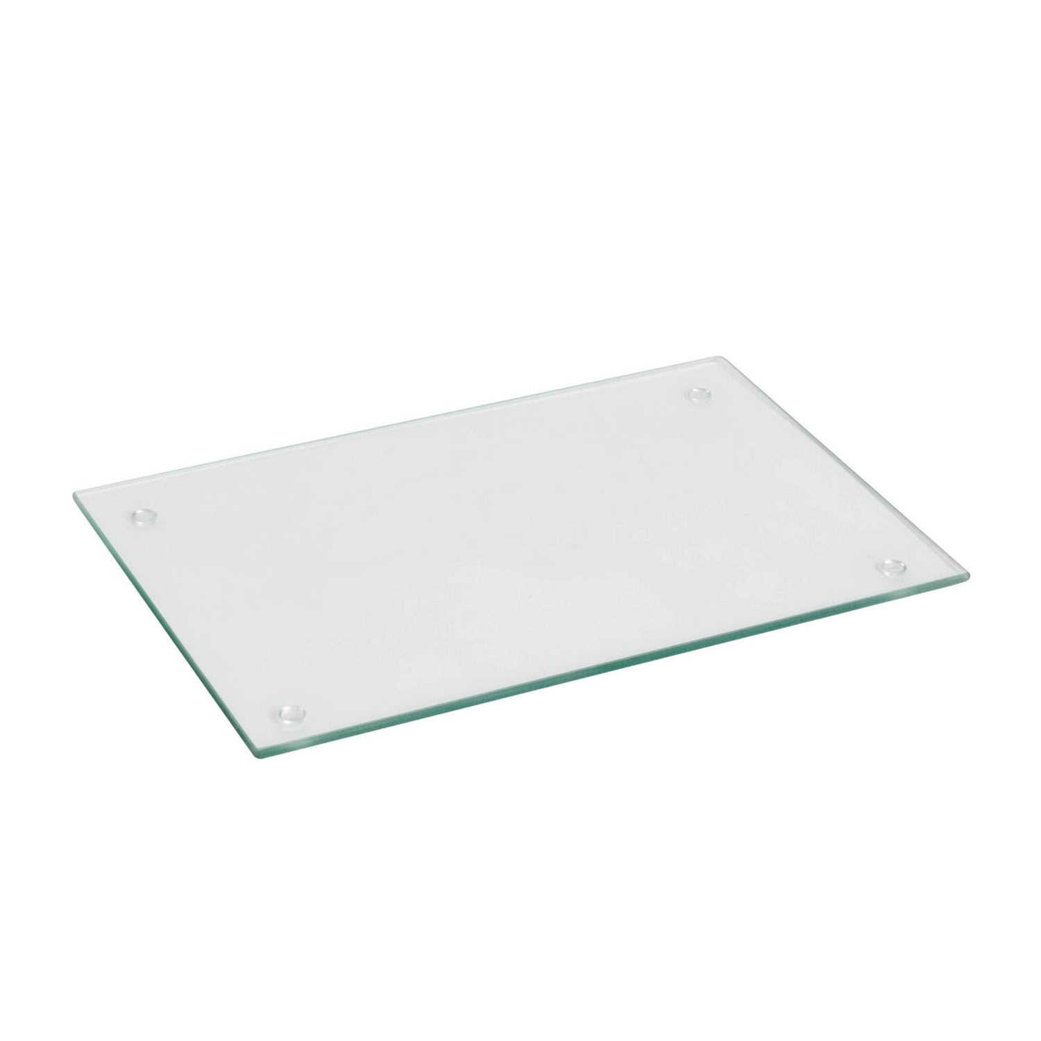 Rectangle Glass Chopping Board - 30cm x 20cm - Clear - By Harbour Housewares