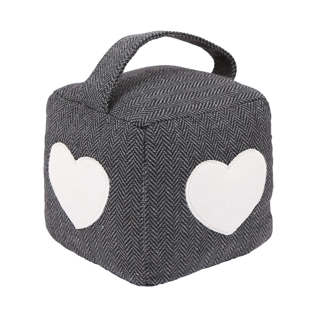 Heart Cubic Herringbone Door Stop