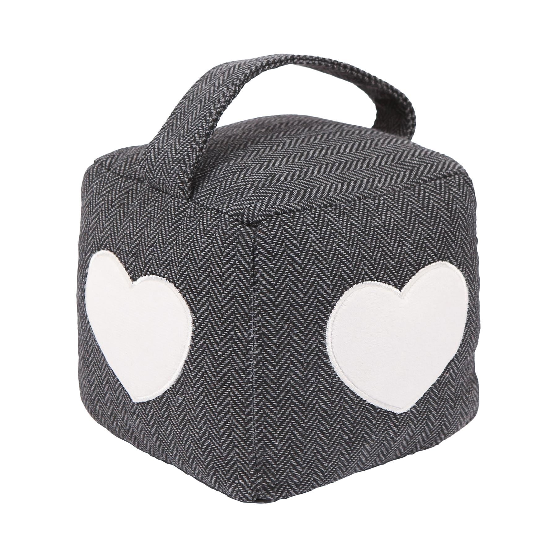Heart Cubic Herringbone Door Stop