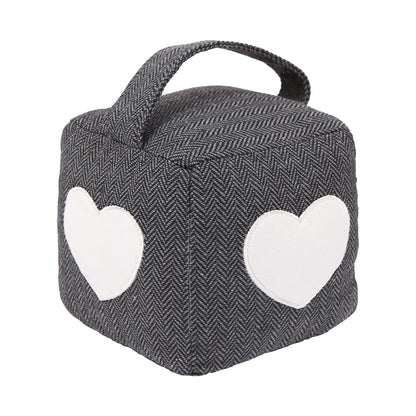 Heart Cubic Herringbone Door Stop