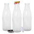 960ml Glass Water Bottles with Metal Lids - Pack of 3 - By Argon Tableware