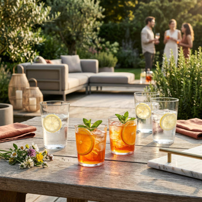 12 Piece Hoxton Crystal Tumbler Set