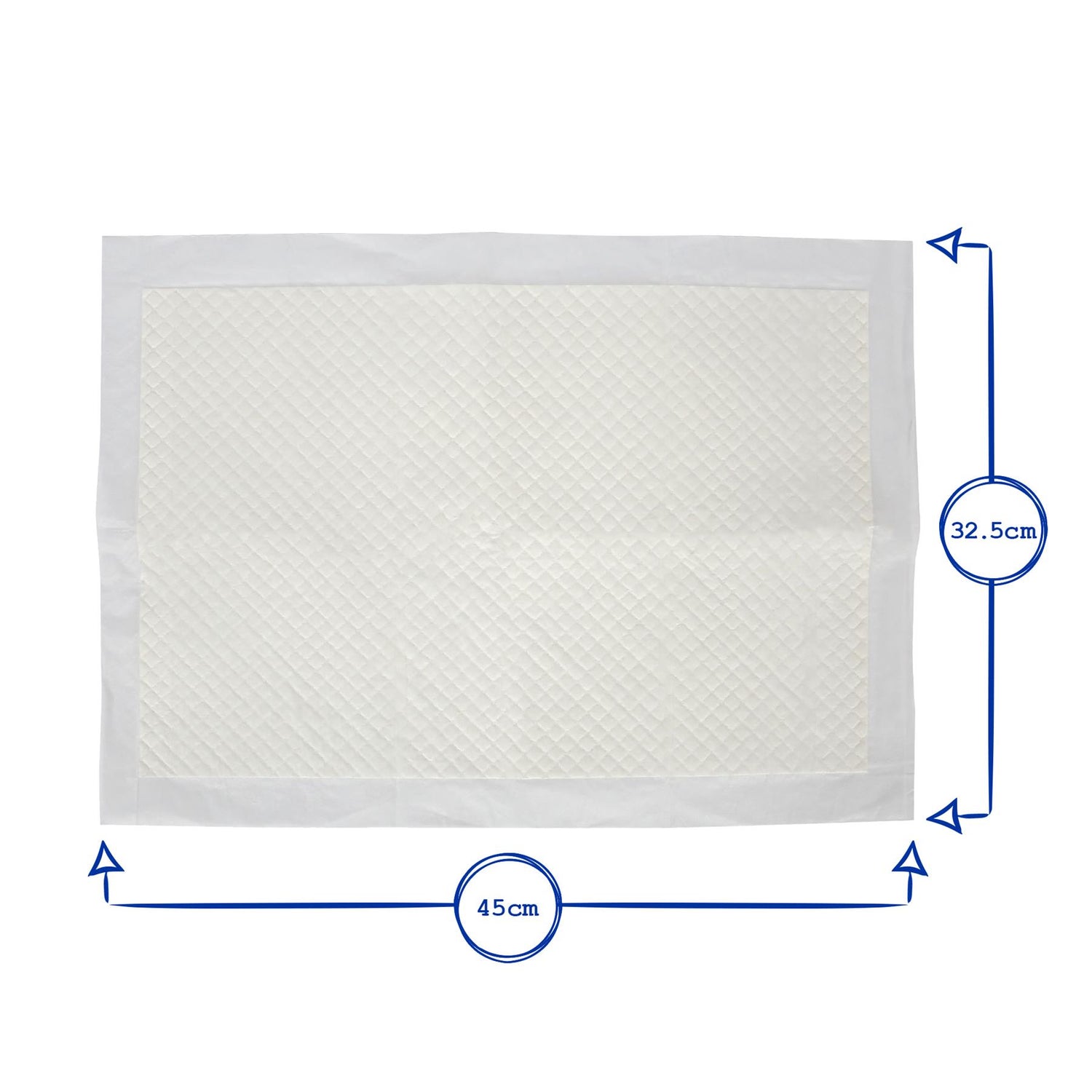 Disposable Incontinence Bed Pads - 32.5cm x 45cm - Pack of 150