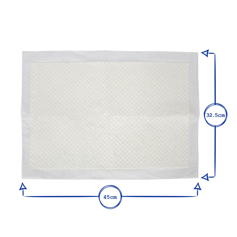 Disposable Incontinence Bed Pads - 32.5cm x 45cm - Pack of 150 - By Harbour Housewares