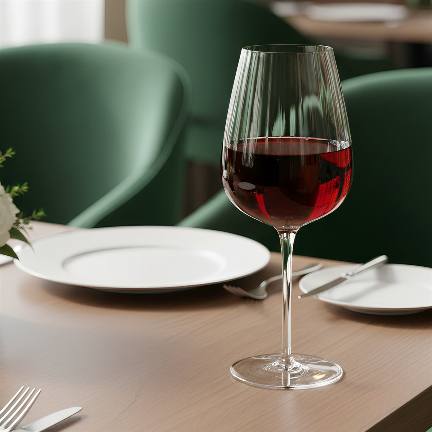 640ml Kensington Optic Crystal Red Wine Glasses - Pack of 6