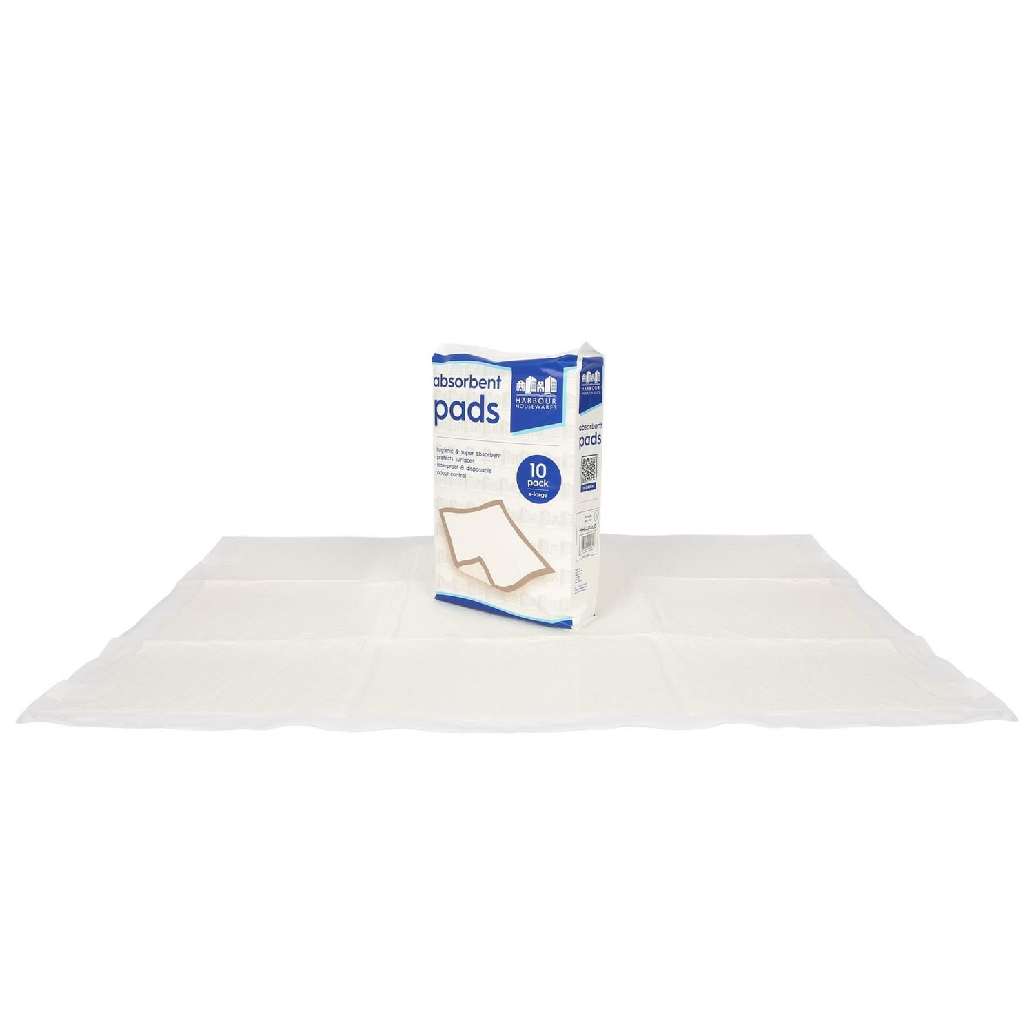 Disposable Incontinence Bed Pads - 60cm x 89cm - Pack of 10 - By Harbour Housewares