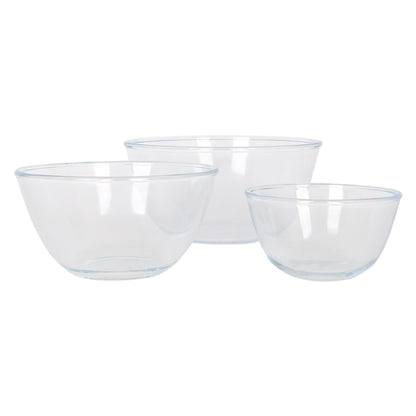 Glass Mixing Bowl Set - 3 sizes