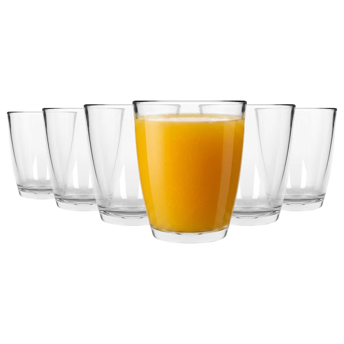 250ml Conical Glass Tumblers - Pack of 6