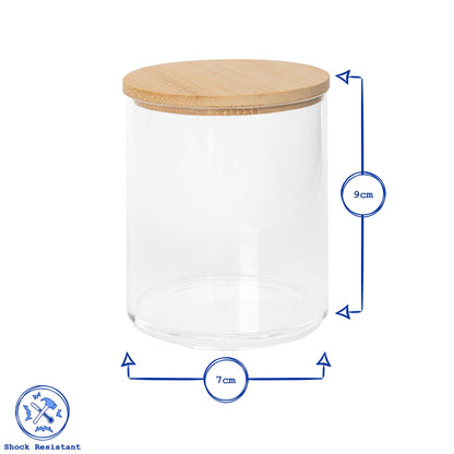 Bathroom Canister with Bamboo Lid