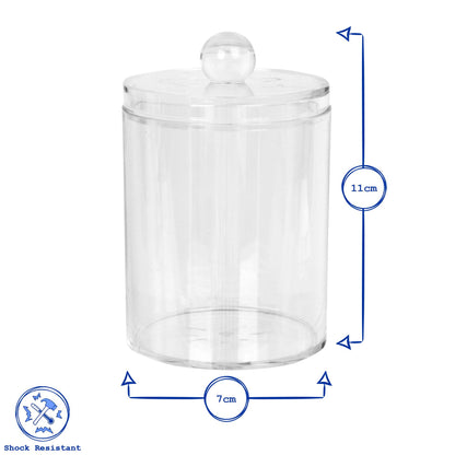 Bathroom Canister with Clear Lid