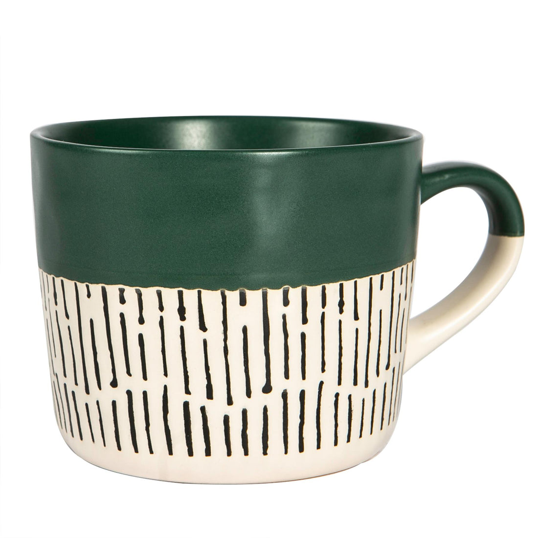 450ml Sage Two-Tone Dash Stoneware Coffee Mug