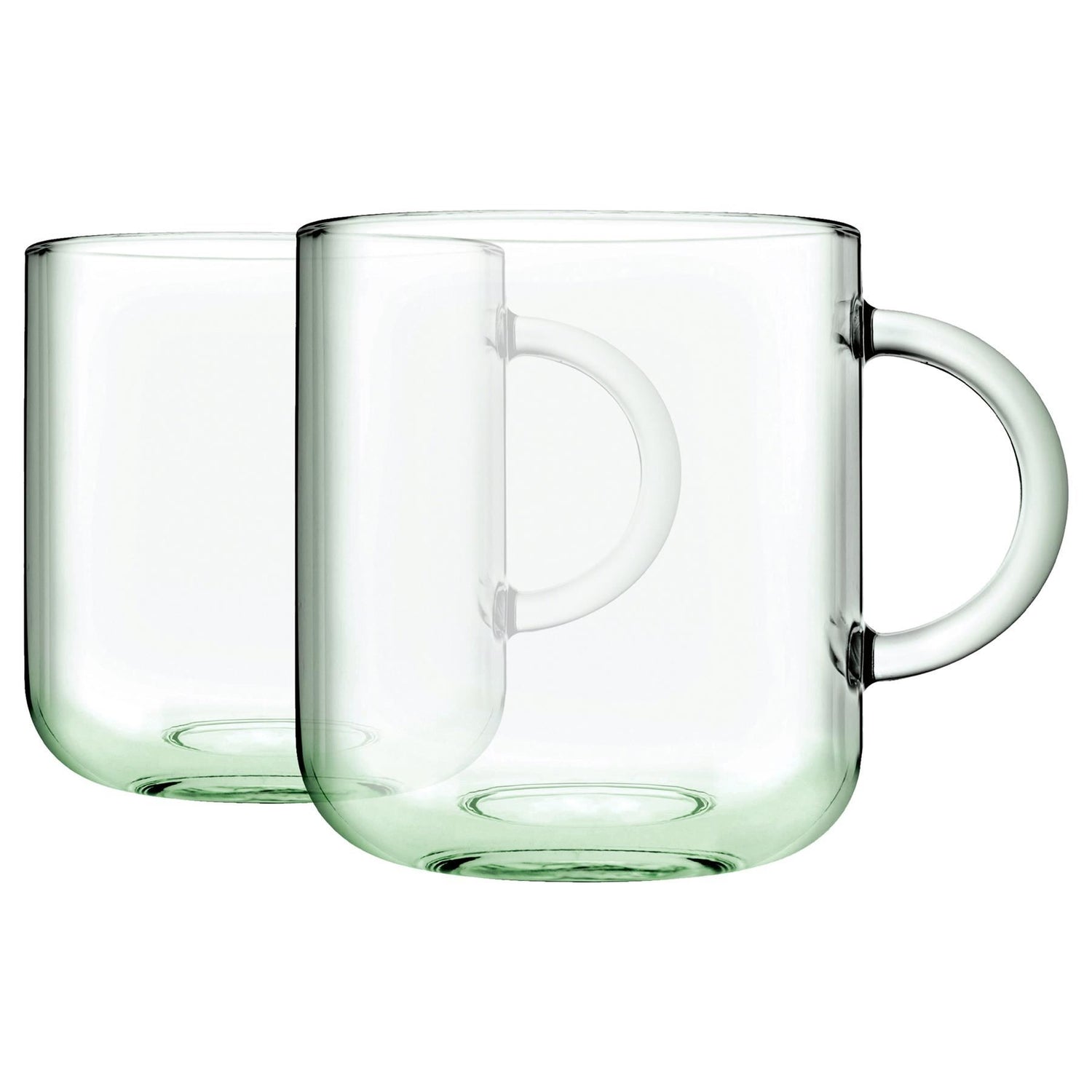 245ml Aware Iconic Recycled Glass Mugs - Green - Pack of 2 - By Pasabahce