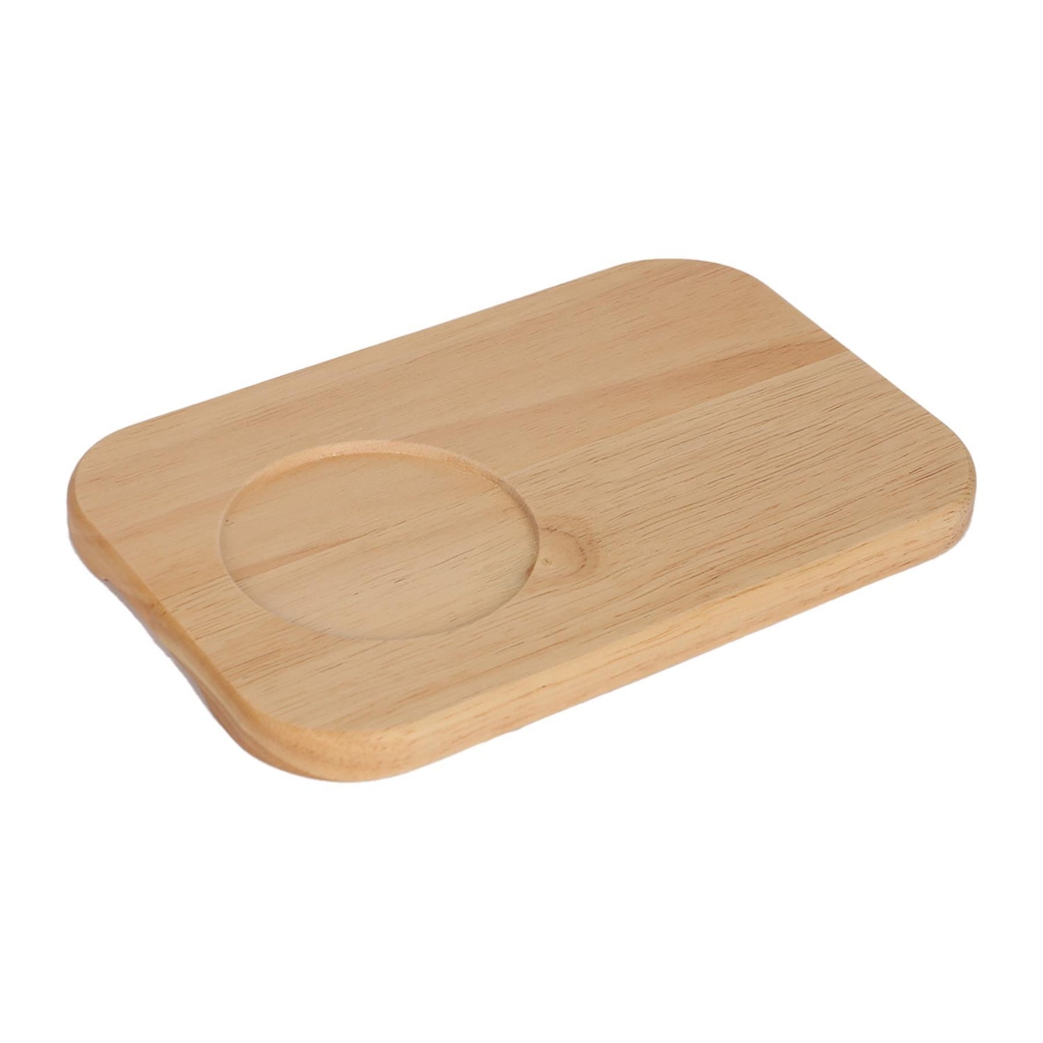 Wooden Tea &amp; Biscuit Serving Board - 23cm x 15cm - By Argon Tableware