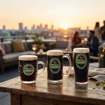 Guinness Ireland Dimpled Glass Tankard