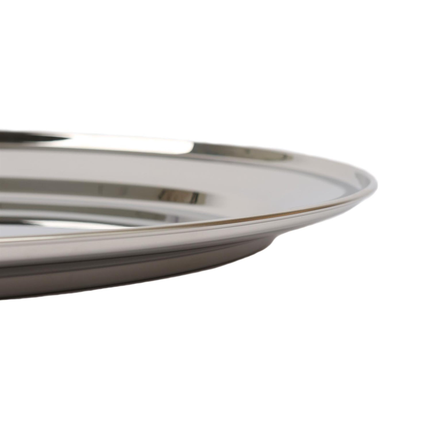 60cm x 41cm Oval Stainless Steel Serving Platter