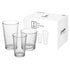 18 Piece Glass Tumbler Set - 3 Sizes - Clear