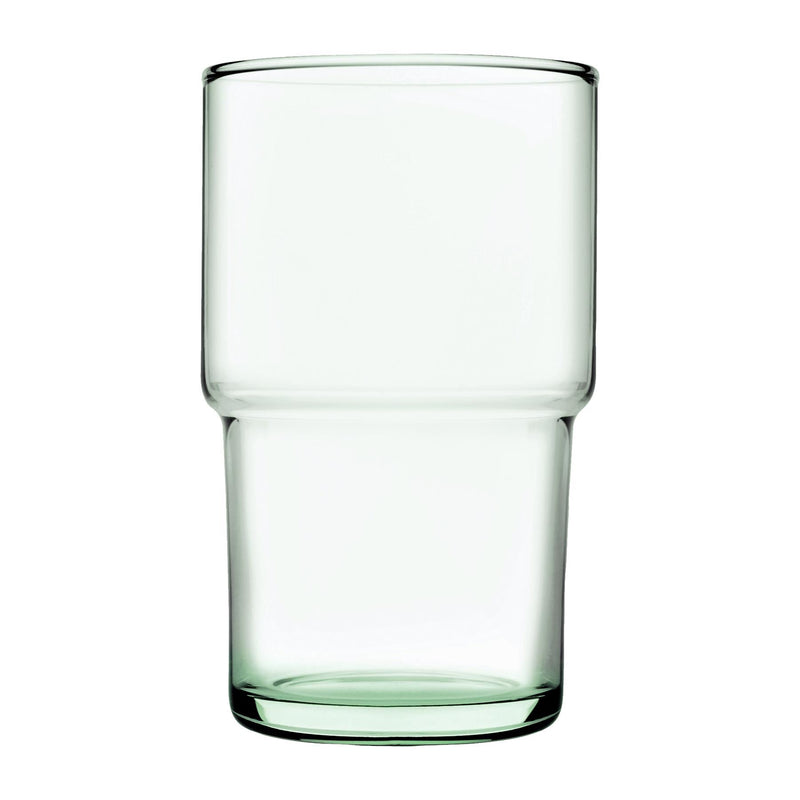 440ml Aware Hill Recycled Stacking Highball Glasses - Green - Pack of 4 - By Pasabahce