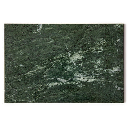 12pc Rectangle Marble Placemats &amp; Round Coasters Set - 30cm x 20cm - Green