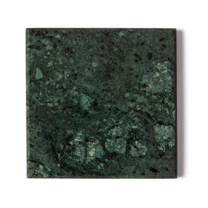 12pc Rectangle Marble Placemats &amp; Square Coasters Set - 30cm x 20cm - Green