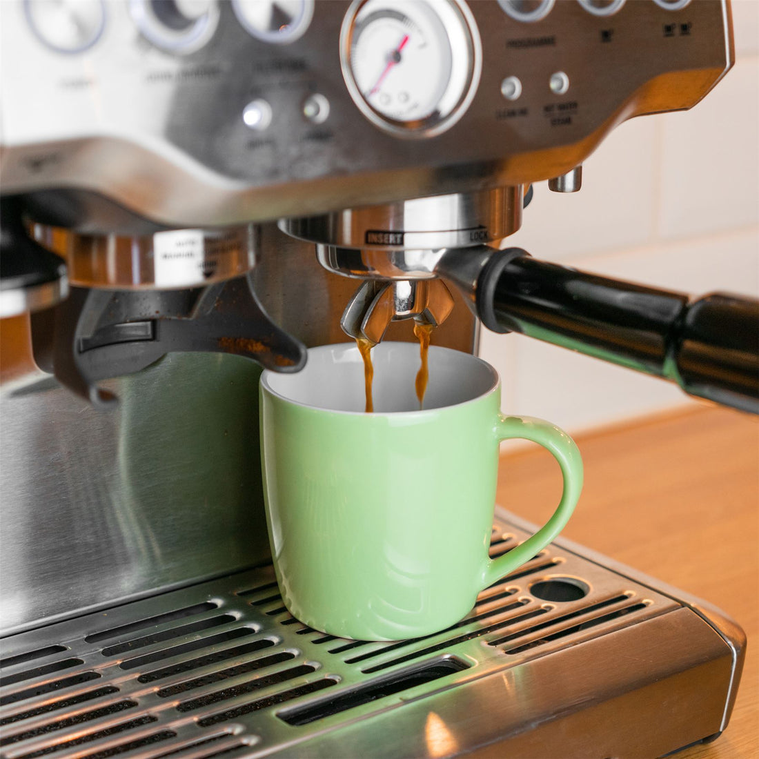 350ml Green Stoneware Coffee Mug