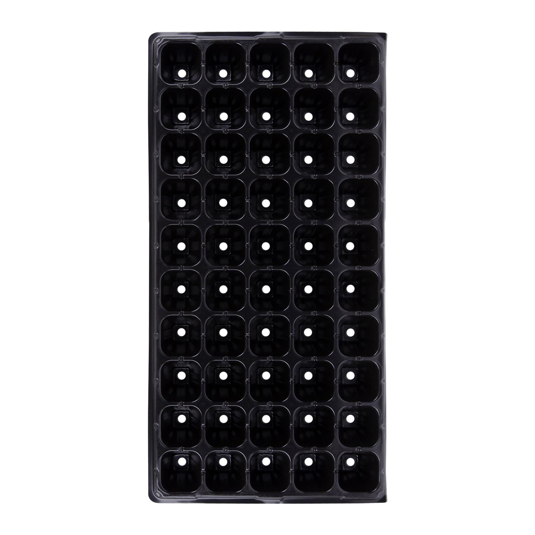 50pc Black Plastic Seed Starting Tray Set - By Green Blade