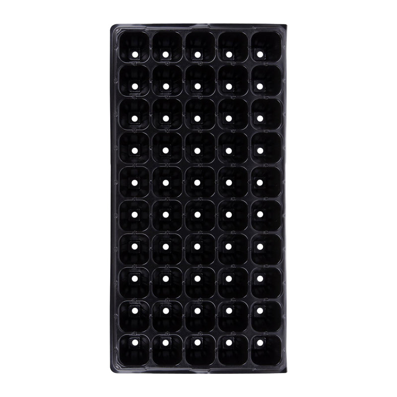 50pc Black Plastic Seed Starting Tray Set - By Green Blade