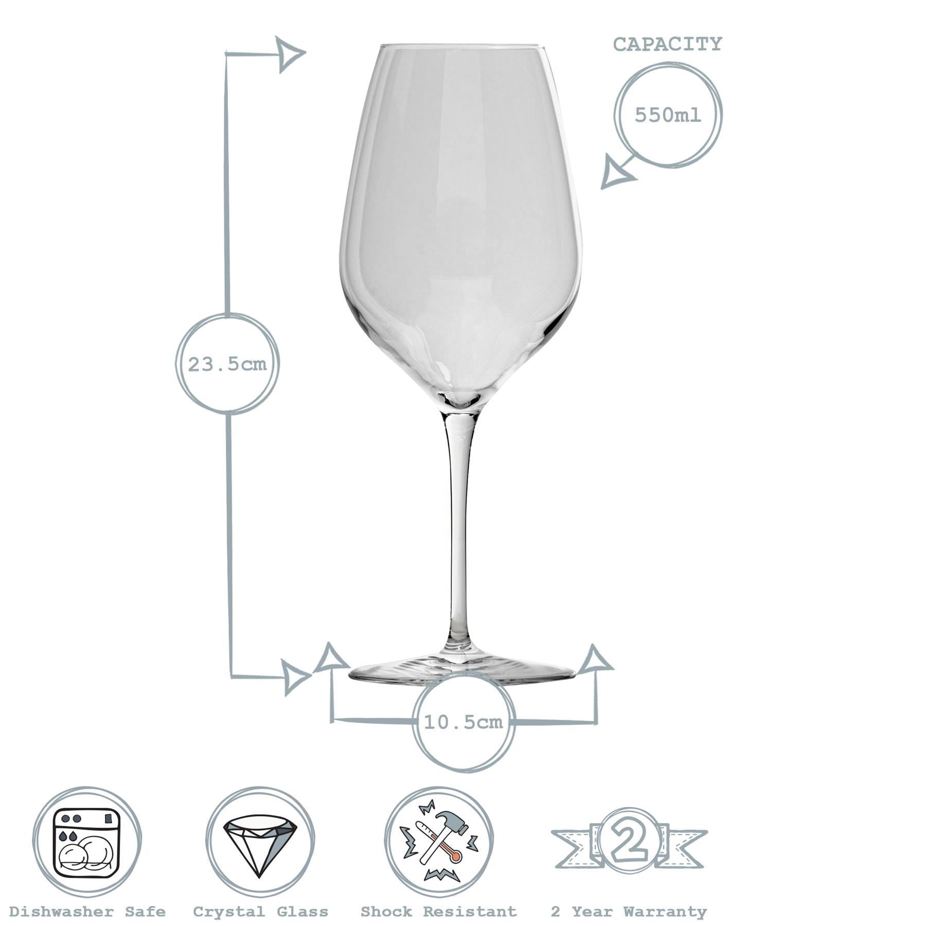 550ml Inalto Tre Sensi Wine Glasses - Pack of Six