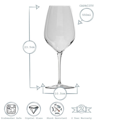 550ml Inalto Tre Sensi Wine Glasses - Pack of Six