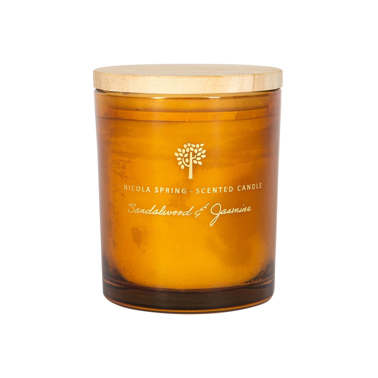 130g Sandalwood &amp; Jasmine Scented Soy Wax Candle