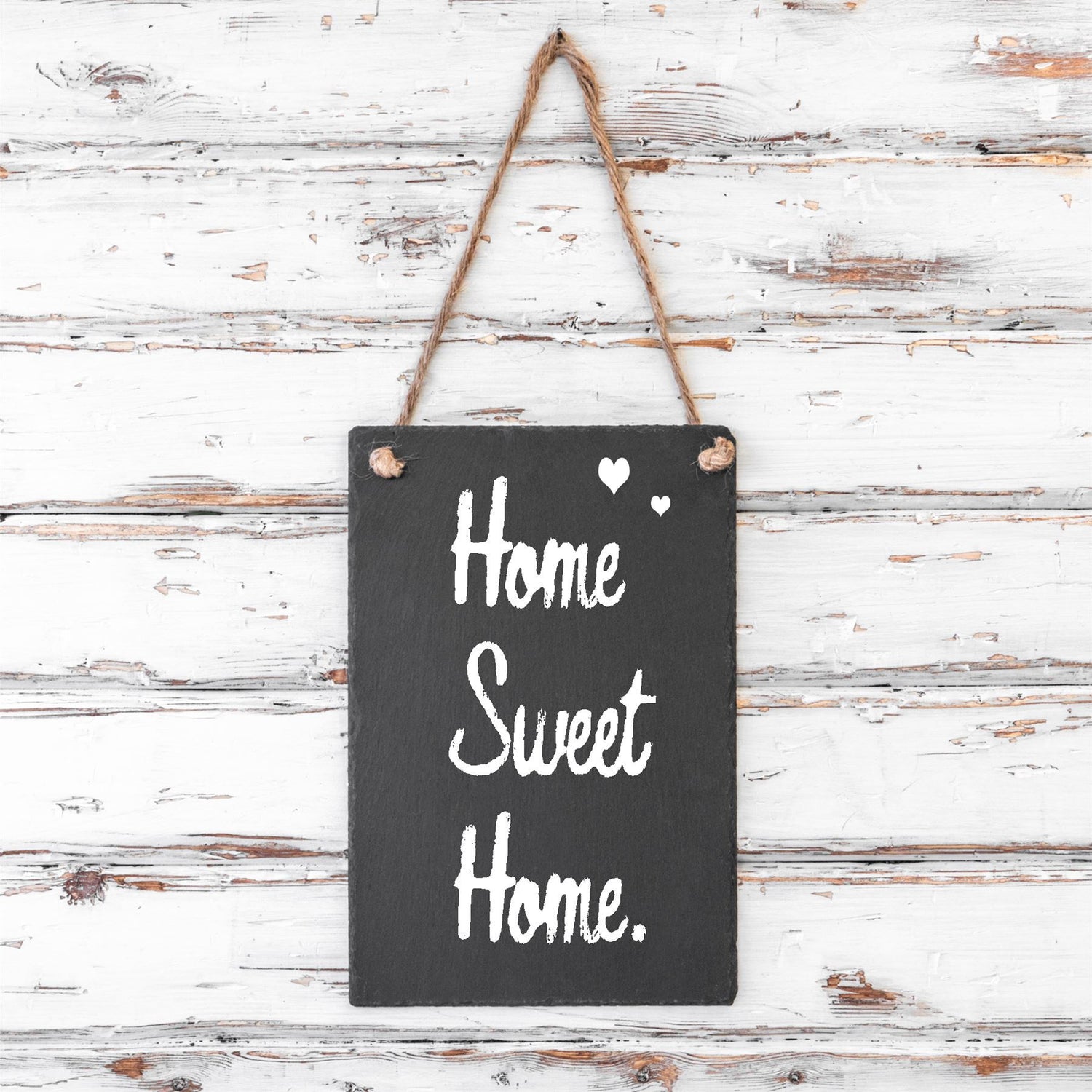 20cm x 30cm Slate Hanging Notice Chalk Board