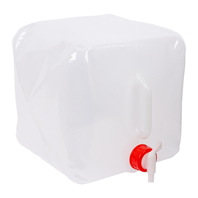 White 15L Collapsible Water Container with Tap - By Redwood