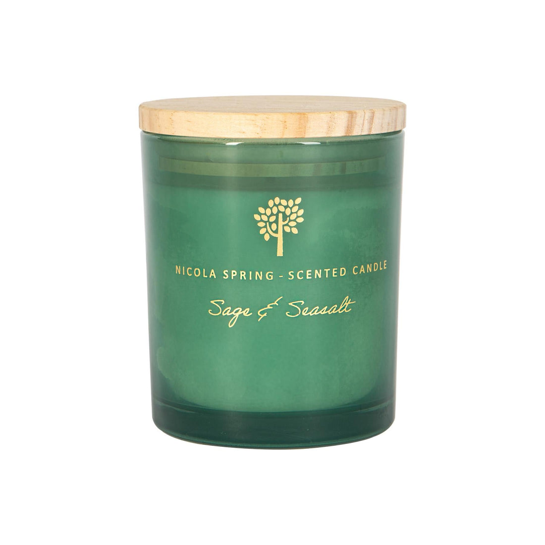 130g Sage &amp; Seasalt Scented Soy Wax Candle