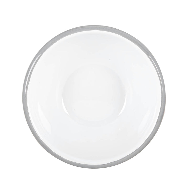 White Enamel Bowls - Pack of 6 - By Argon Tableware