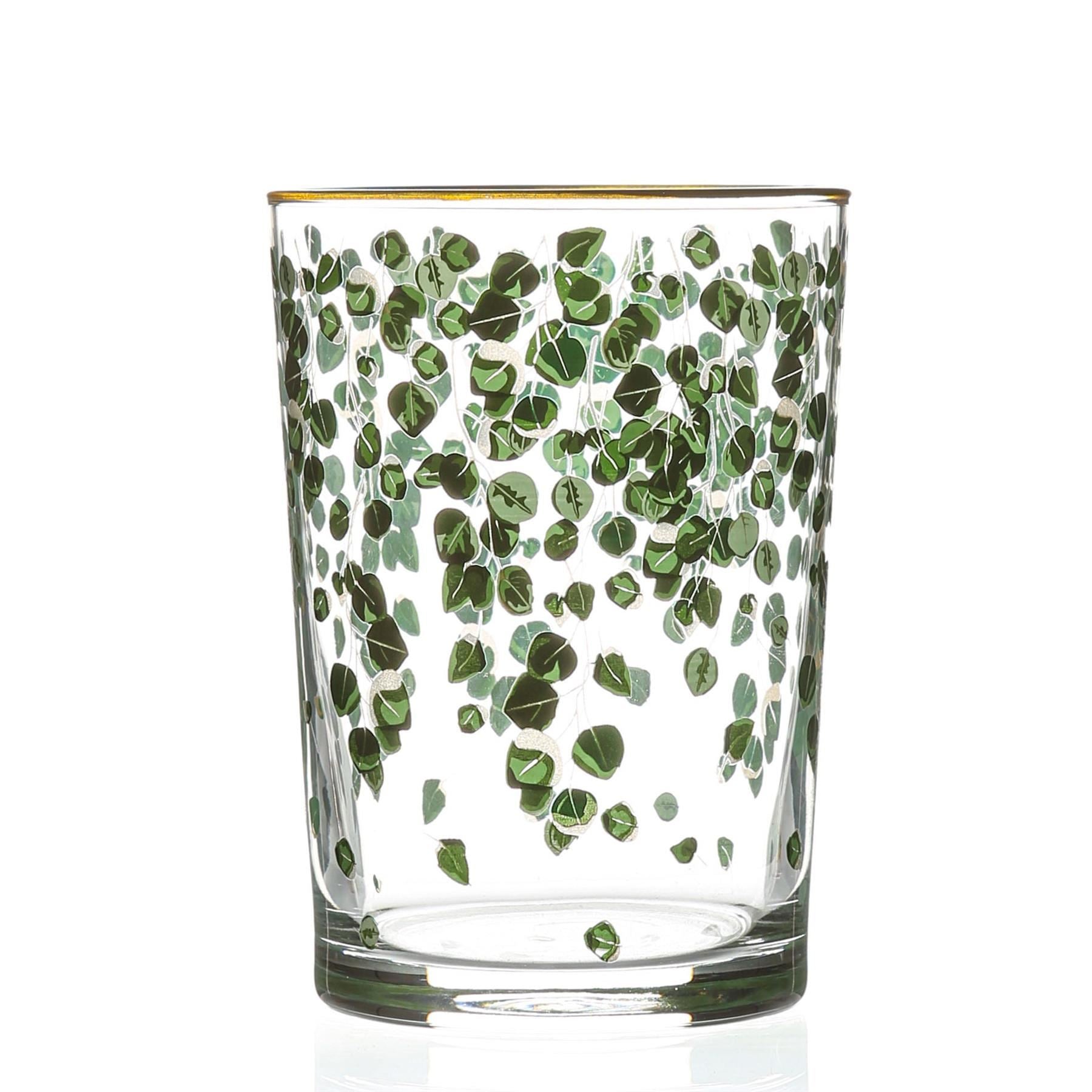 520ml Green Leaf Bodega Highball Glasses - Pack of Six