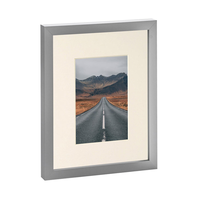 Grey 8" x 10" Photo Frame with 4" x 6" Mount - By Nicola Spring